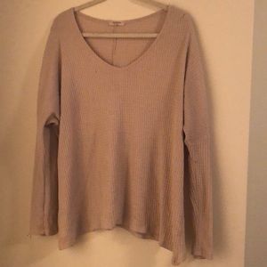 Cute tan long sleeve top
